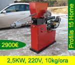 Masina de brichetat la 220 volti